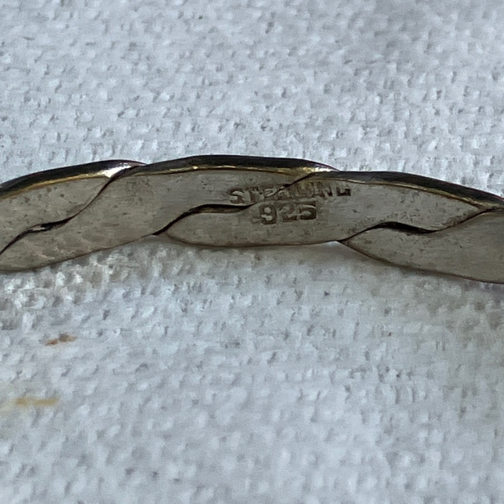 Chic Sterling Silver Twisted Bangle Bracelet - image 3